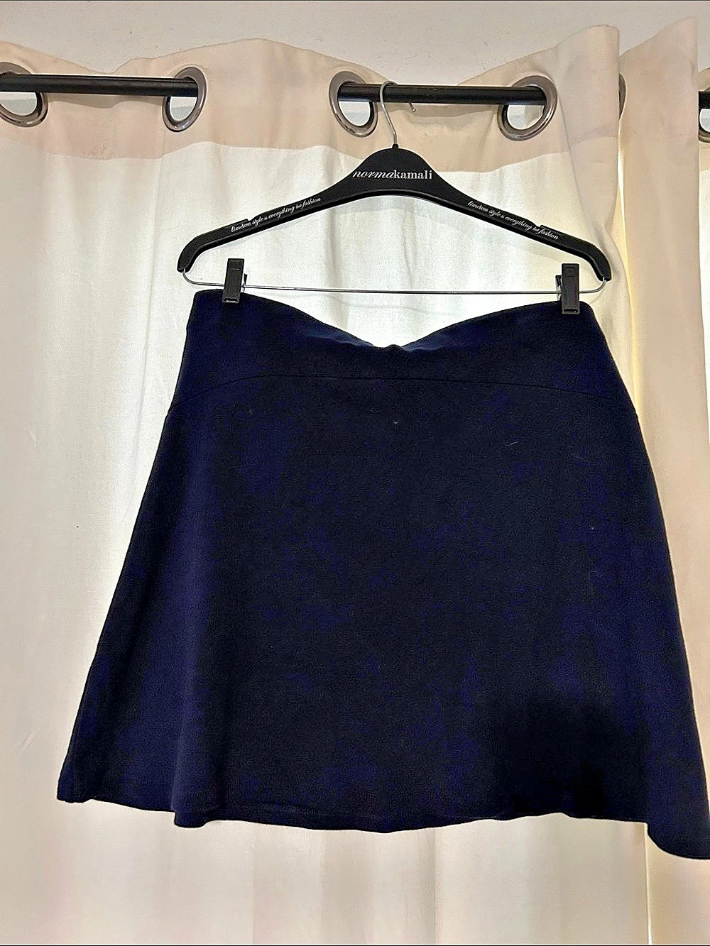 LOFT A-Line Skirt in Navy Blue Size Large Like New